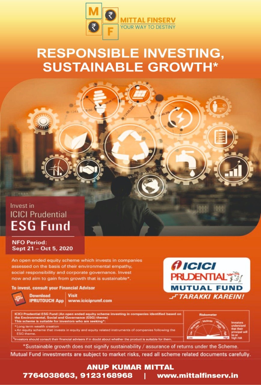 ICICI PRUDENTIAL ESG FUND NFO PERIOD SEP 21-OCT 5,2020